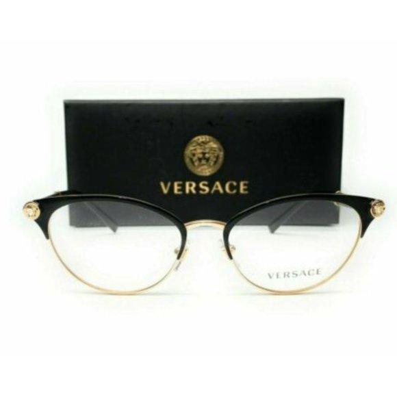 Versace Women's Black and Gold Eyeglasses! - Picture 2 of 3